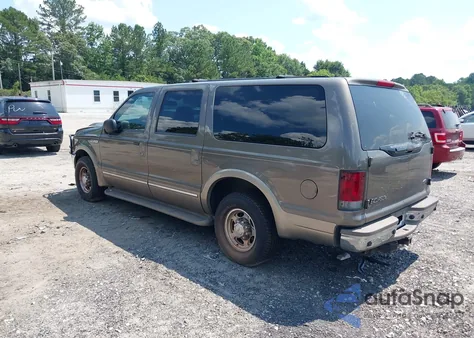 2002 Ford Excursion Limited z USA, uszkodzony, nr VIN 1FMNU42F22EA14602